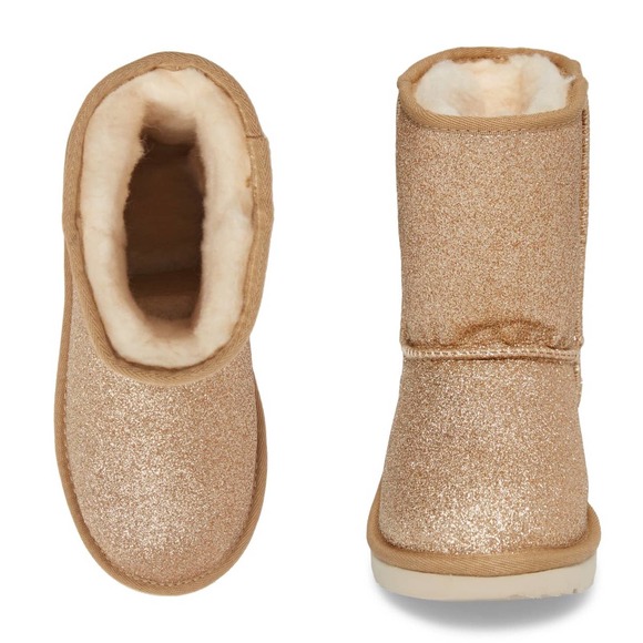 UGG Youth Boot Classic II Glitter Water Resistant - Picture 3 of 10
